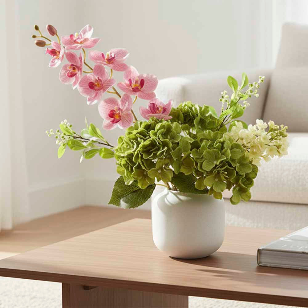 Hydrangea Buch With 5 Heads Green