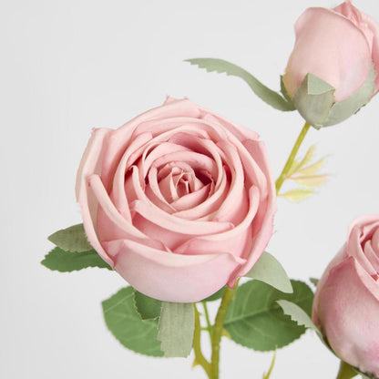 Real Touch Rose Spray Pink