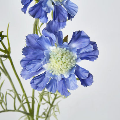 Scabiosa Spray with Buds Dark Blue