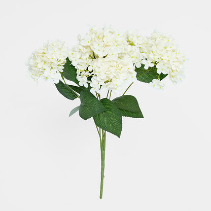 Hydrangea Bush with 7 Heads White
