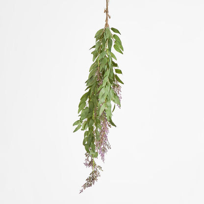 Hanging Leaf Spray with Purple Berry