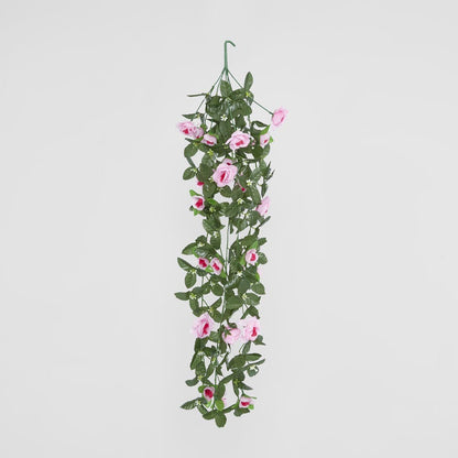 Pink Roses On Vine Hanging Rose Vine Pink – Florabelle Living