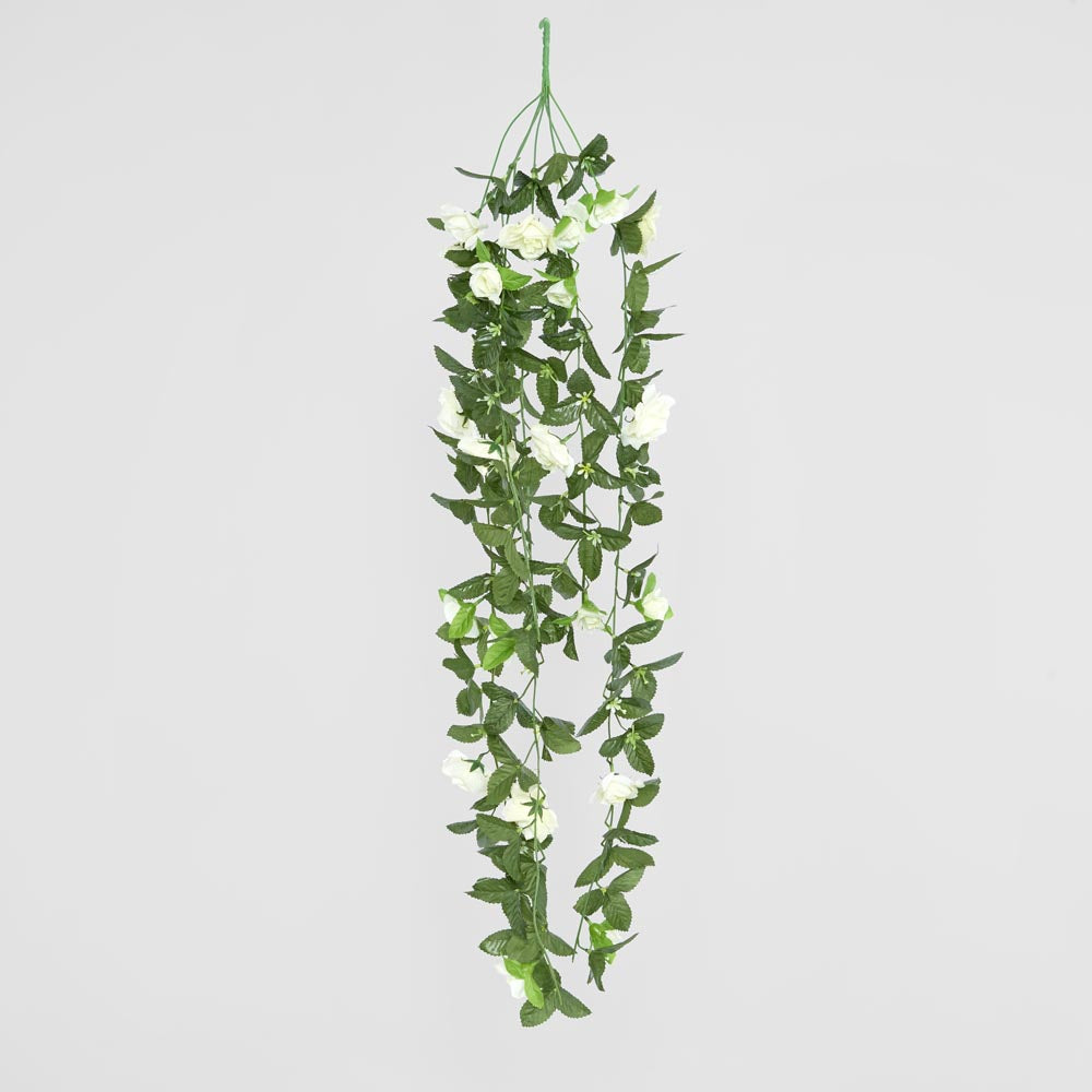 Hanging Rose Vine White