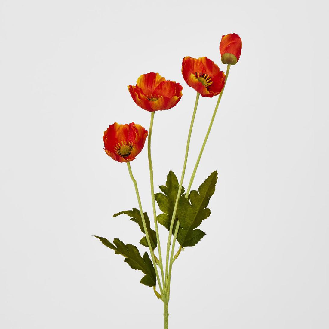 Mini Poppy Spray Orange