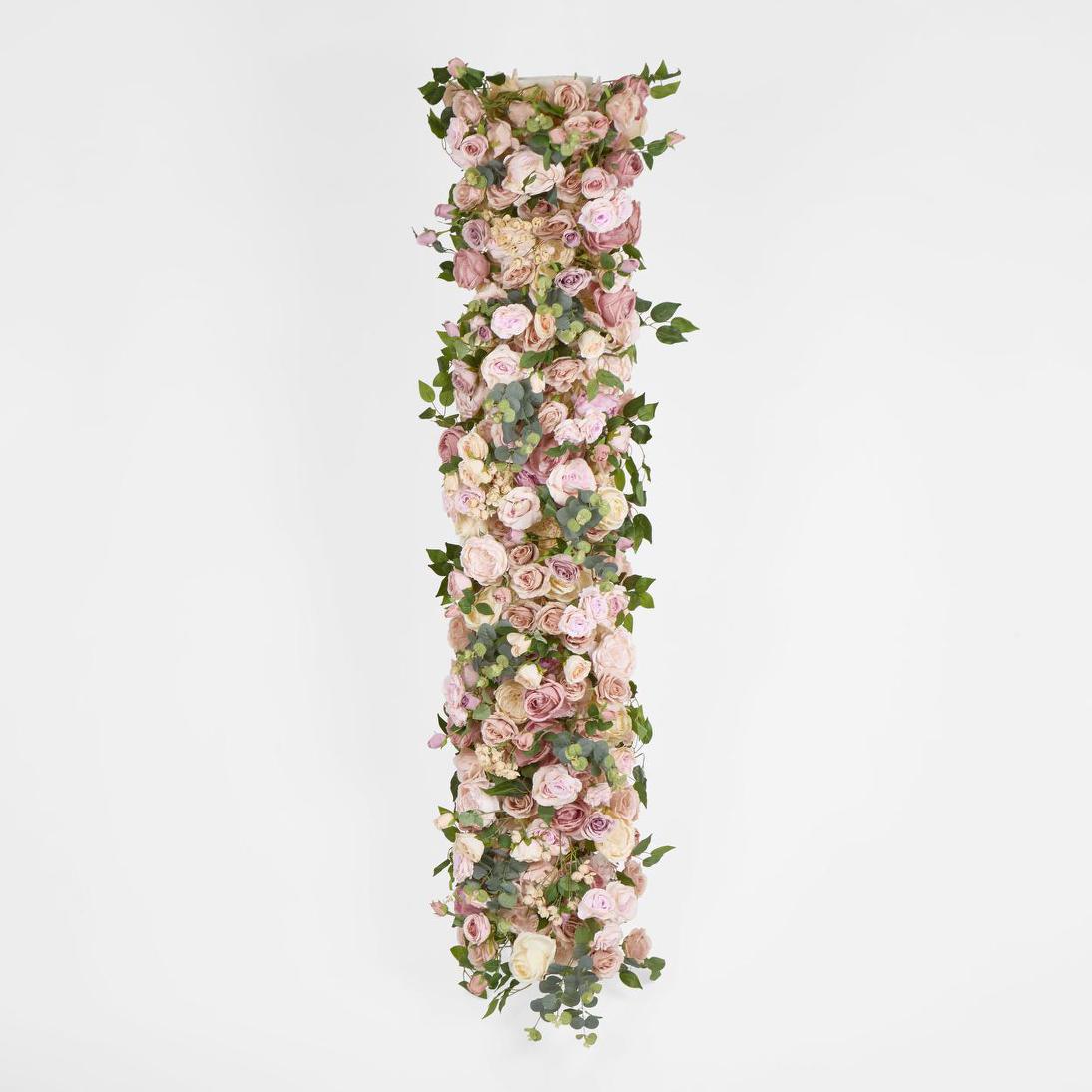 Rose Table Runner Light Pink