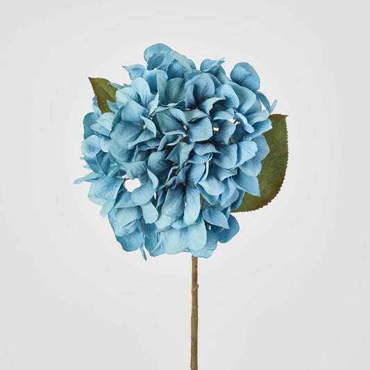 Hydrangea Stem 69cm Blue