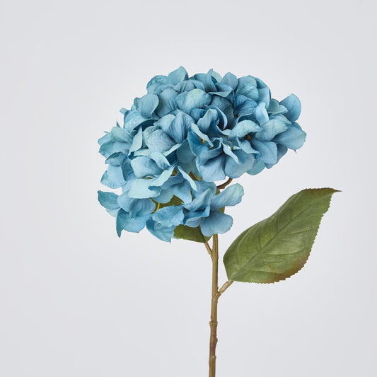 Hydrangea Stem 69cm Blue