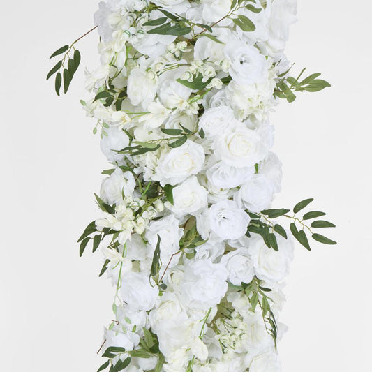Rose Mix Table Runner White