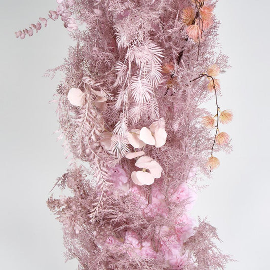 Table Runner Pink Foliage
