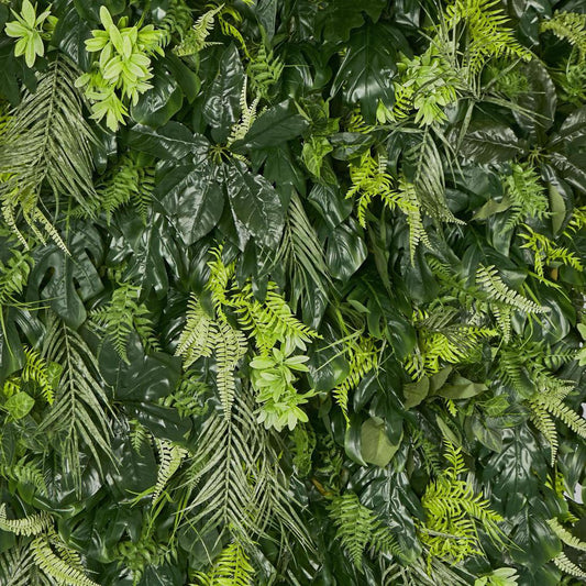 Green Leaf Mixed Vertical Wall Wide