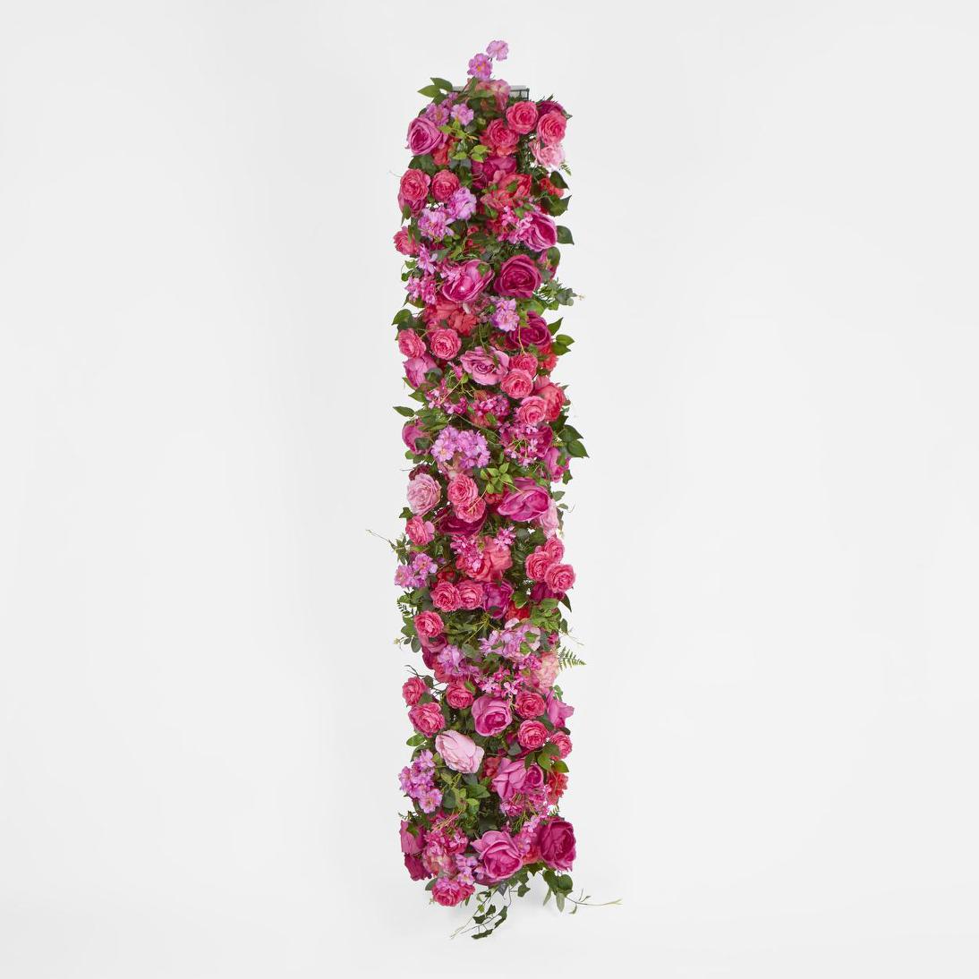 Fuchsia Assorted Floral Runner
