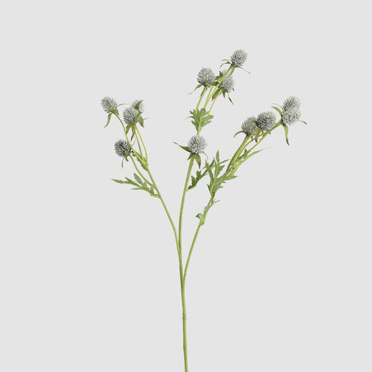 Thistle Spray 73cm Grey Blue