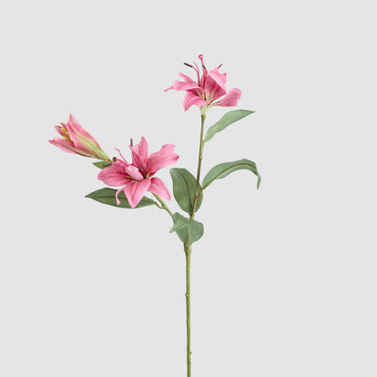 Tiger Lily Spray 71cm Hot Pink