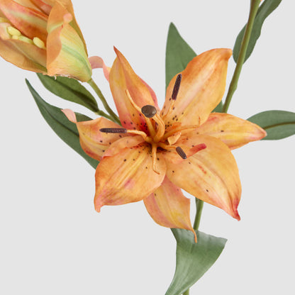 Tiger Lily Spray 71cm Orange