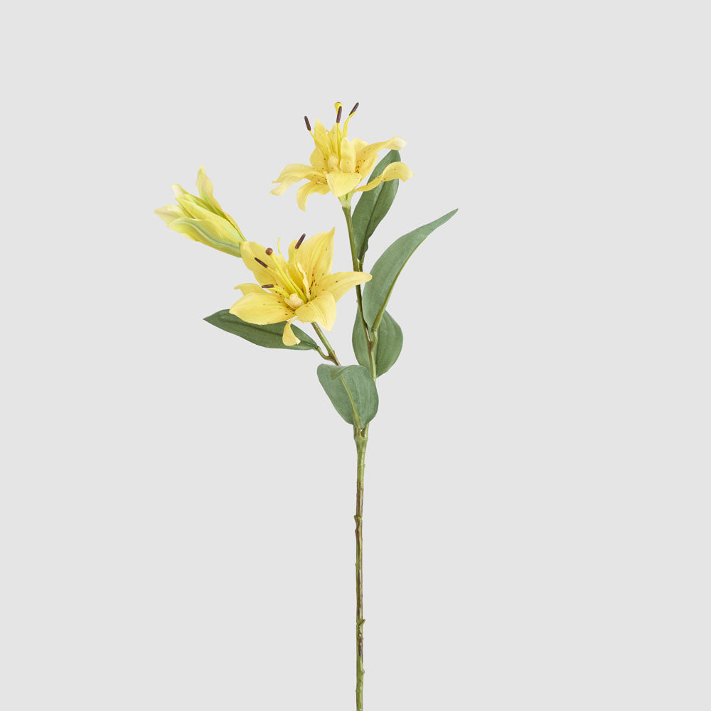 Tiger Lily Spray 71cm Yellow