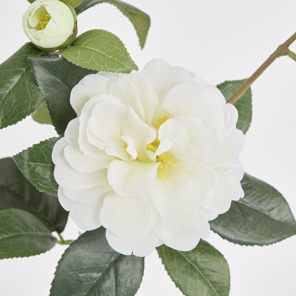 Camellia Spray 86cm White