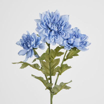 Chrysanthemum Spray x 3 Blue