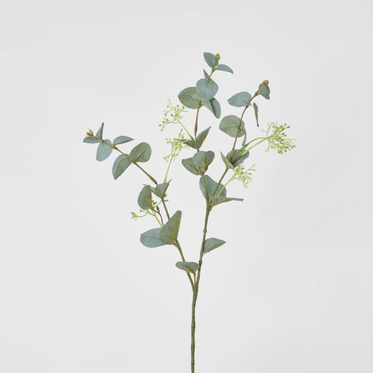 Seeded Eucalyptus Spray 67cm Grey