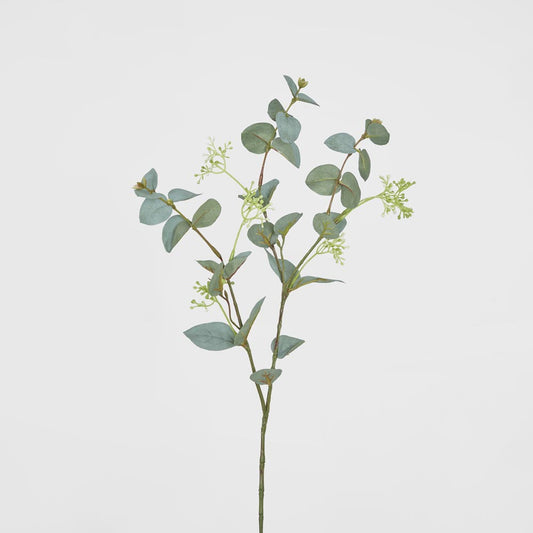 Seeded Eucalyptus Spray 67cm Grey