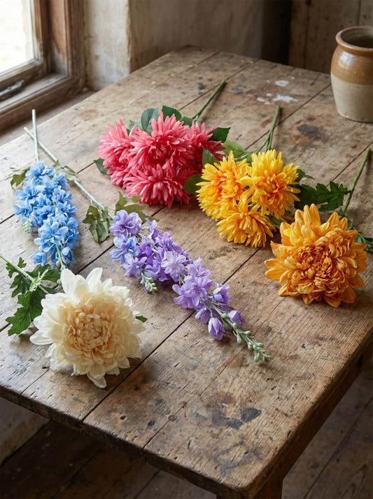 Chrysanthemum 76cm Cream