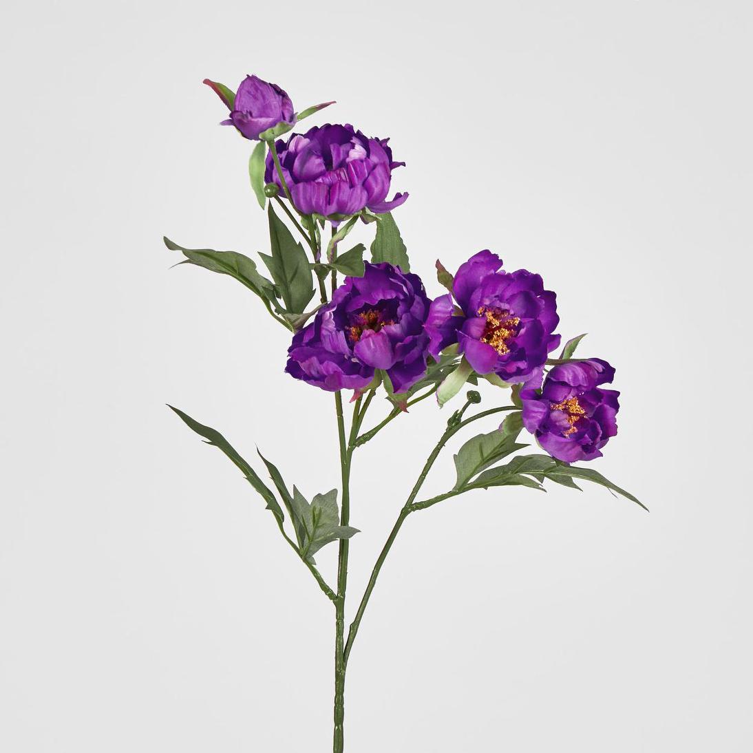 Peony Spray 64cm Purple