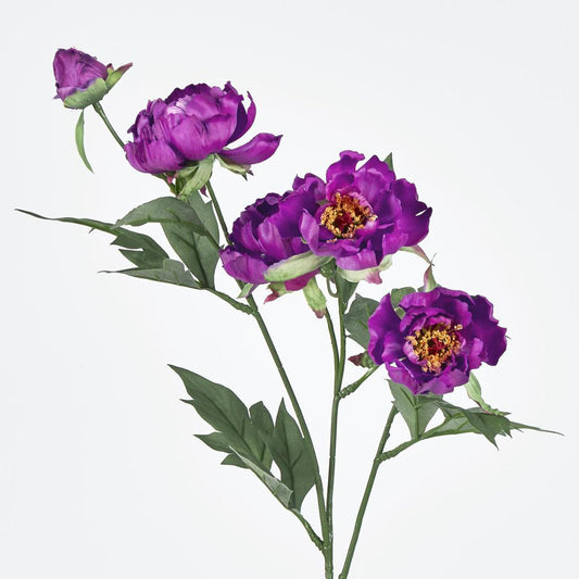 Peony Spray 64cm Purple