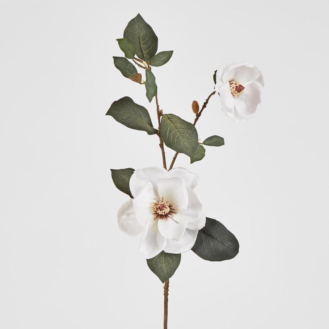 Magnolia Spray 84cm White