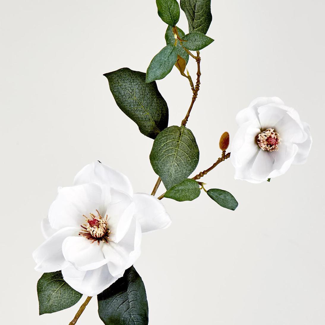 Magnolia Spray 84cm White