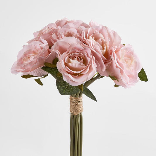 Rose Bouquet 9 Flowers Light Pink