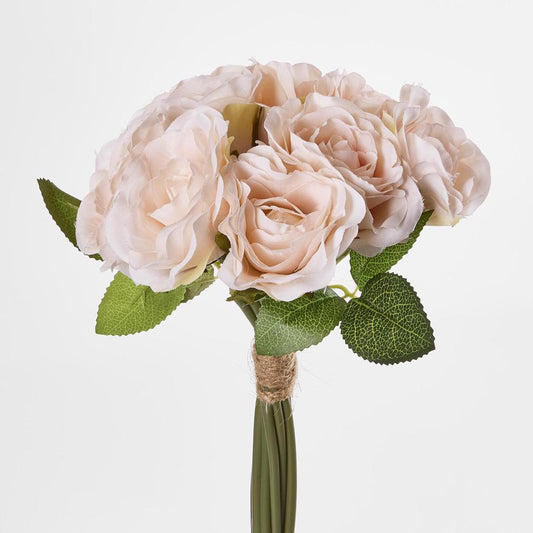 Rose Bouquet 9 Flowers Peach