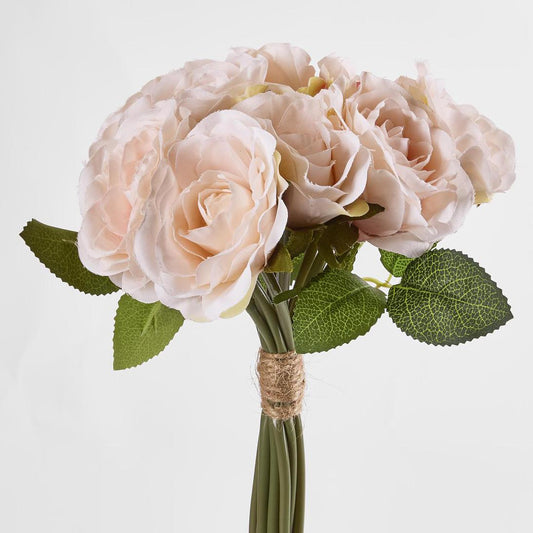 Rose Bouquet 9 Flowers Peach