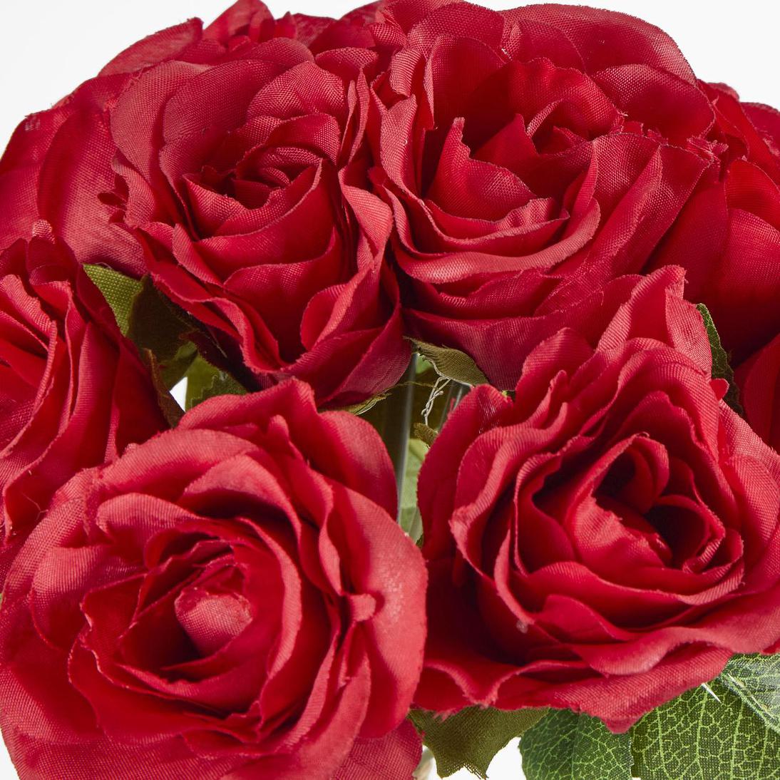 Rose Bouquet 9 Flowers Red