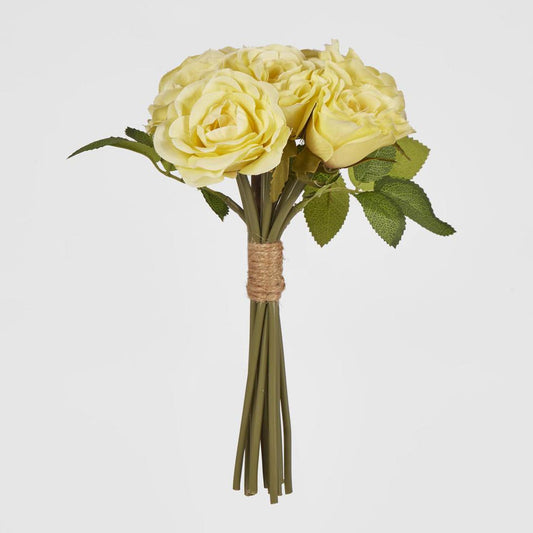 Rose Bouquet 9 Flowers Yellow