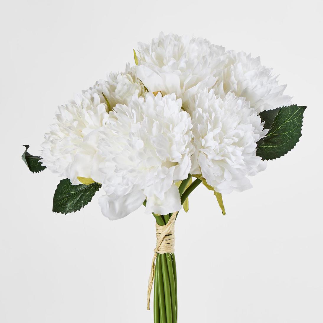 Frilly Peony Bouquet White
