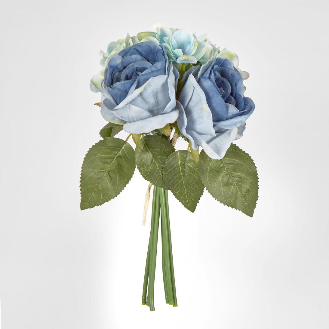 Rose & Hydrangea Bouquet Blue