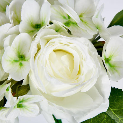Rose & Hydrangea Bouquet White
