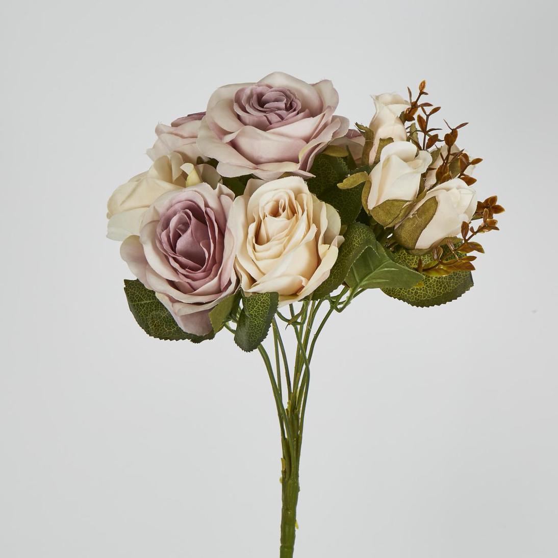 Rose Bush 39cm Lavender