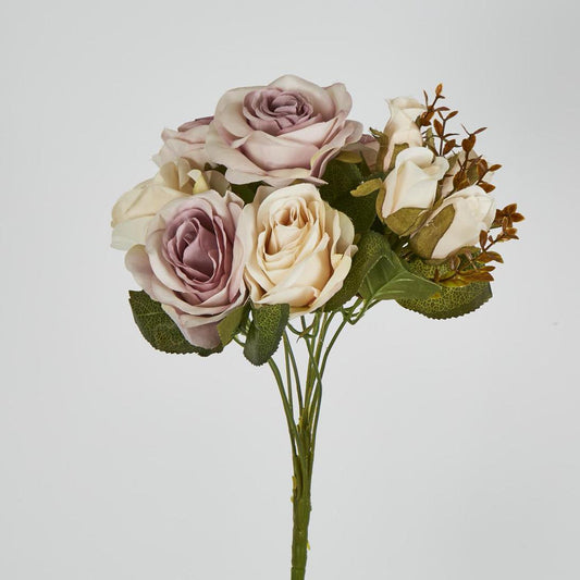 Rose Bush 39cm Lavender