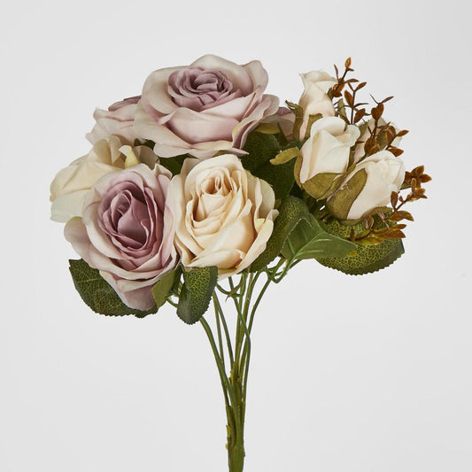 Rose Bush 39cm Lavender