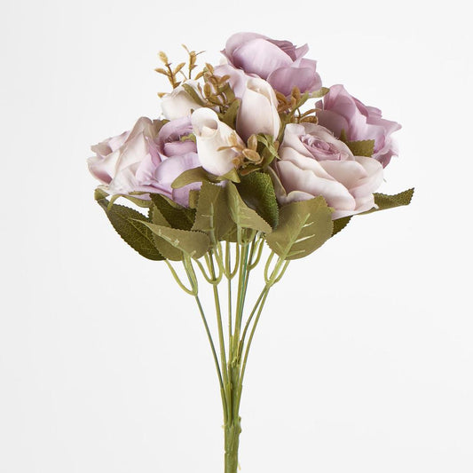 Rose Bush 39cm Mauve