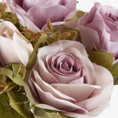 Rose Bush 39cm Mauve