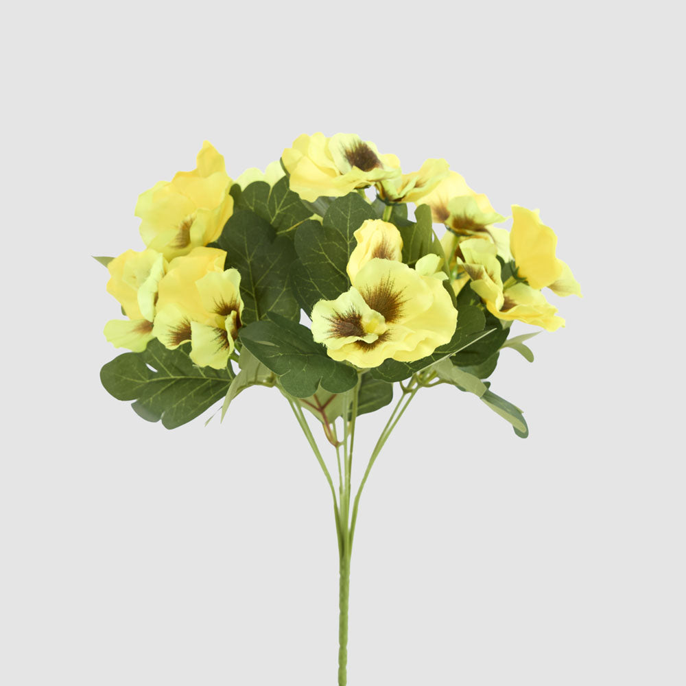 Yellow Pansy Bush 32cm