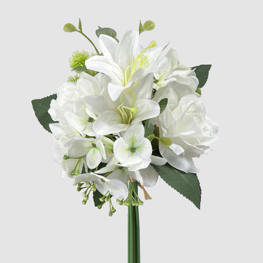 Rose Lily Bouquet White