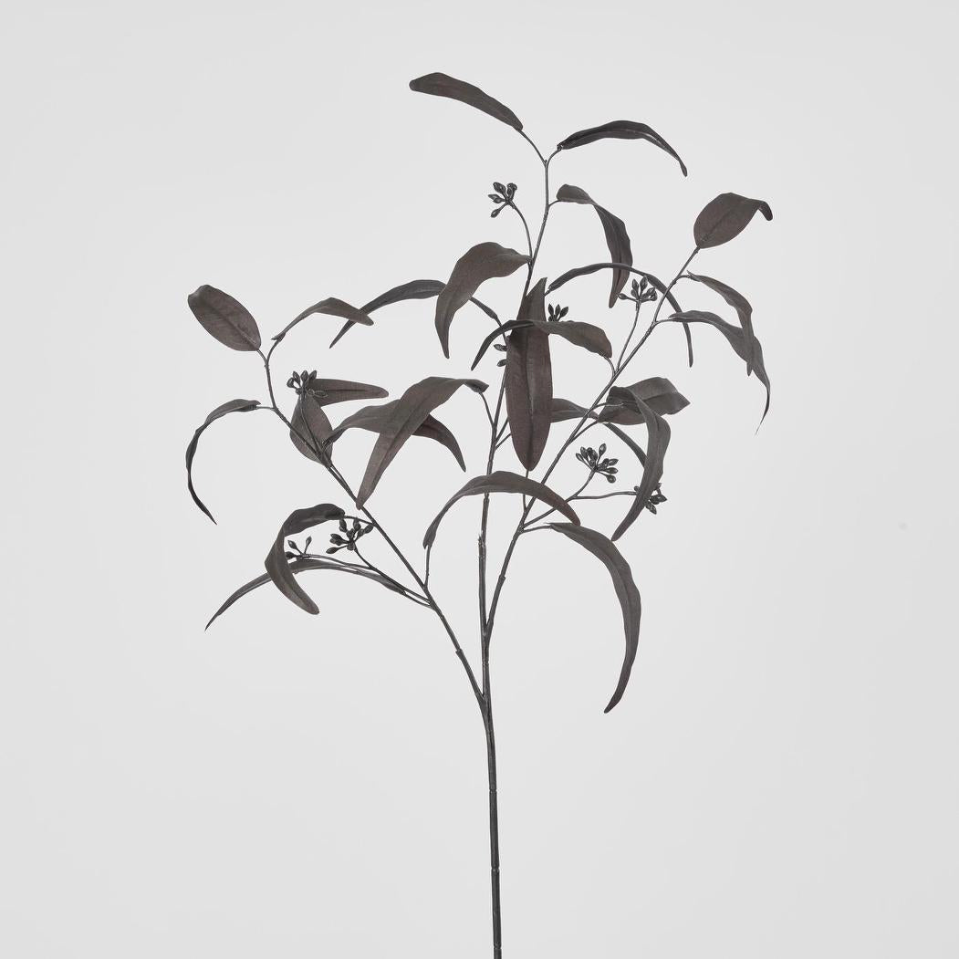 Halloween Willow Eucalyptus Black Spray 72cm