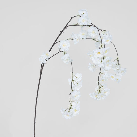 Trailing Cherry Blossom Stem White