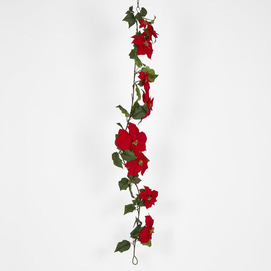 Poinsettia Garland 180cm