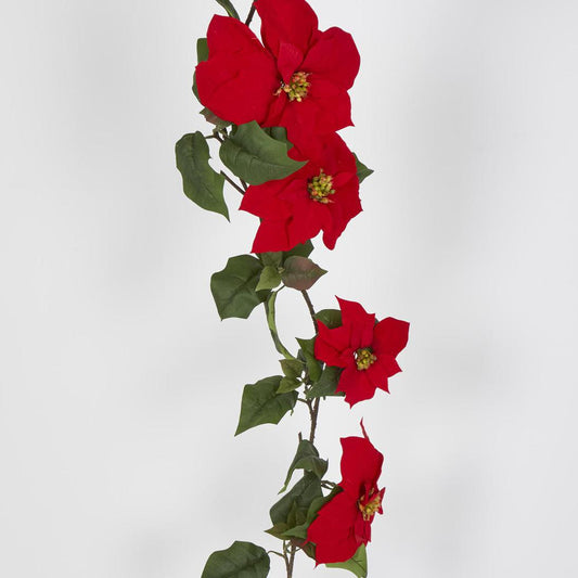 Poinsettia Garland 180cm