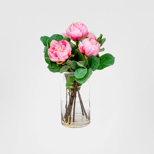 Pink Peony in Toby Vase Sml