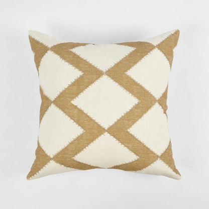 Cushion - Hayfield 50x50cm White/Mustard