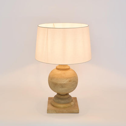 Coach Table Lamp Natural With White Shade